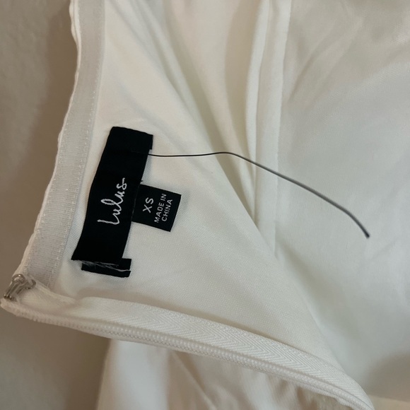 NWOT Won a Heart White Strapless Wide Leg Jumpsuit - Picture 7 of 7